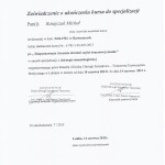 Michał Ratajczak Ceryfikaty